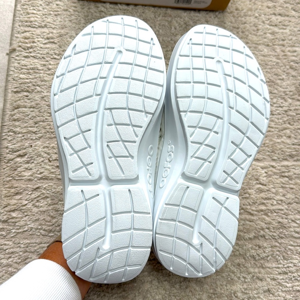 NIB OOFOS Women's OOcoozie Thermo Mule Primaloft Slipper - White- Size 8.5 - Picture 6 of 8